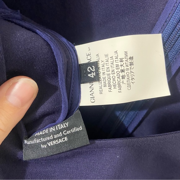 Blue Versace Mini Dress - Picture 6 of 6